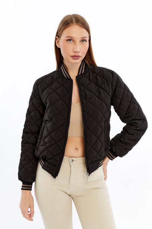 Kapitone Bomber Ceket