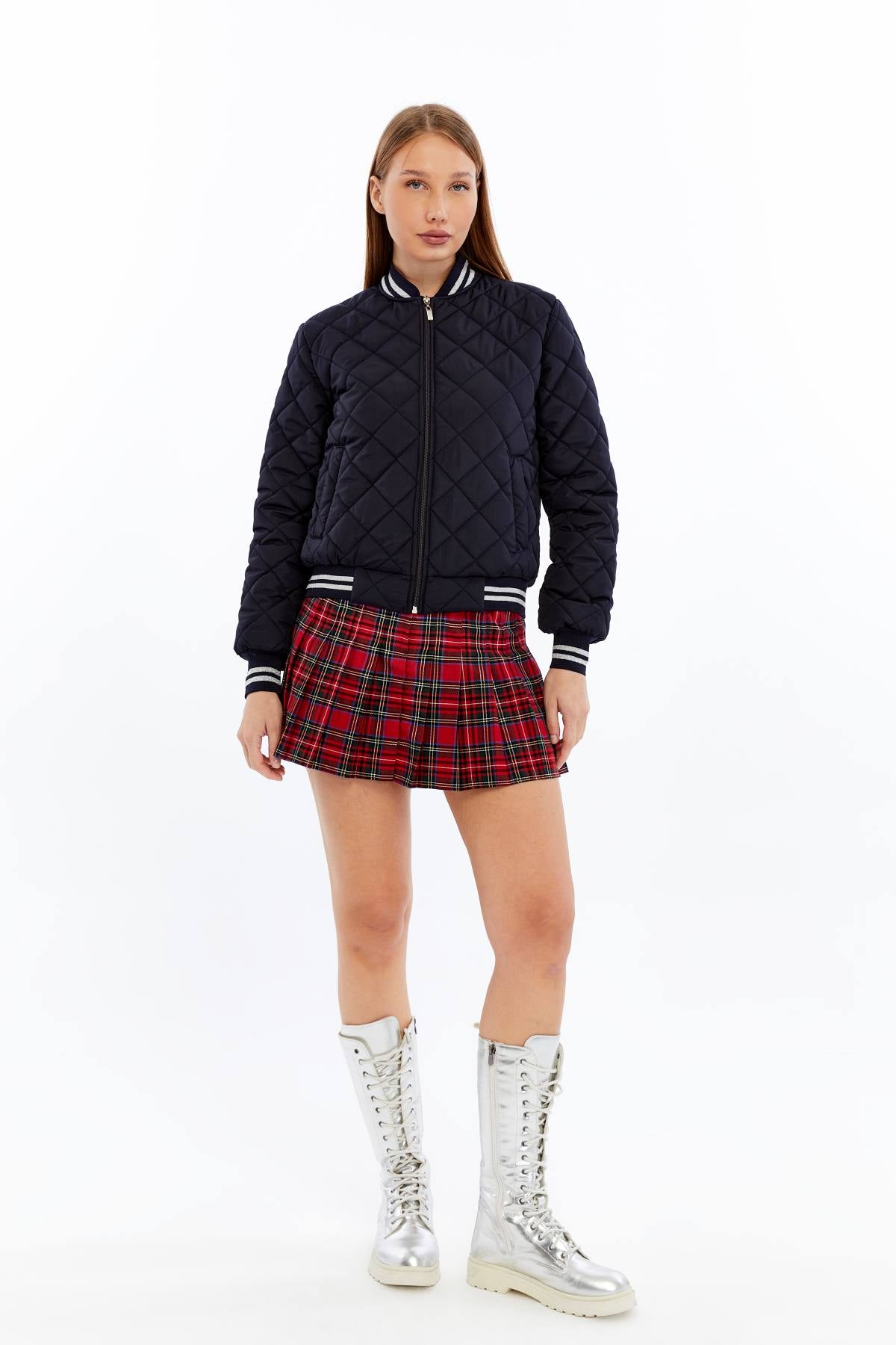 Kapitone Bomber Ceket