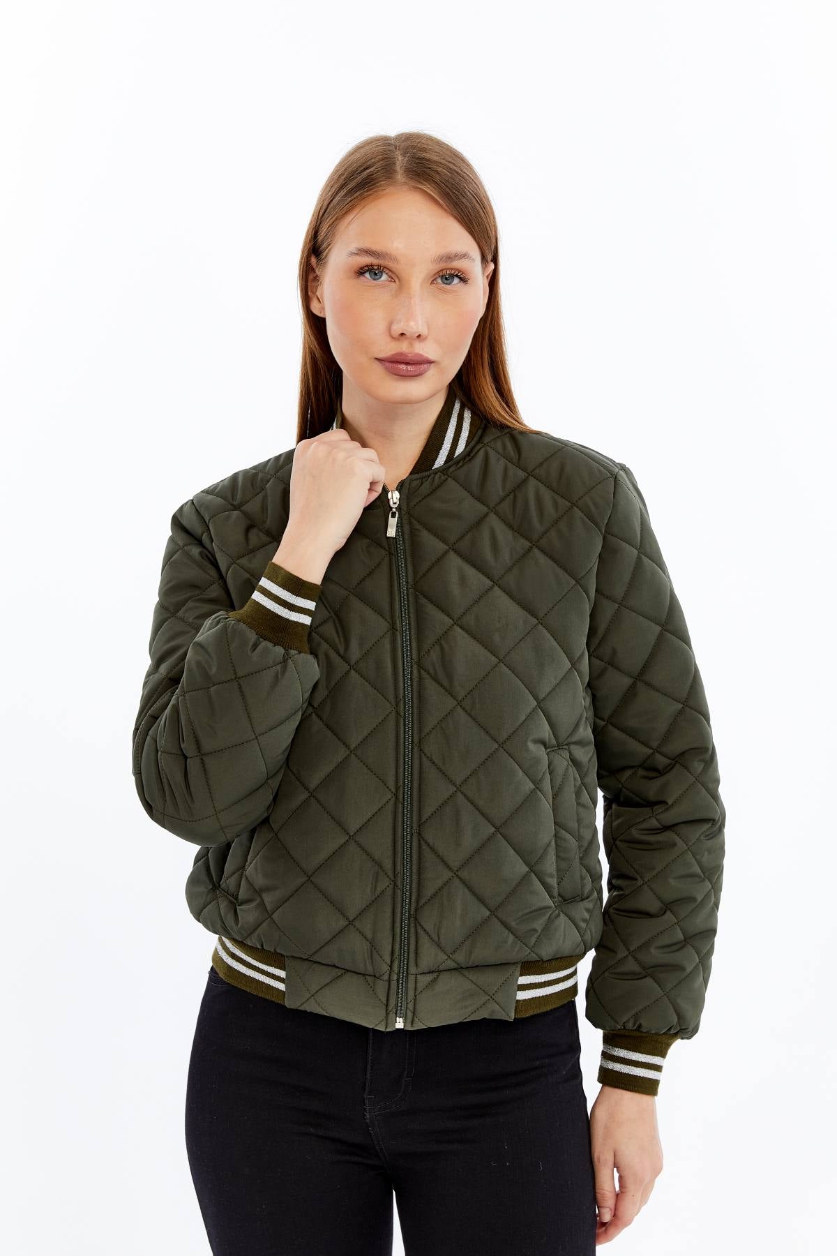 Kapitone Bomber Ceket