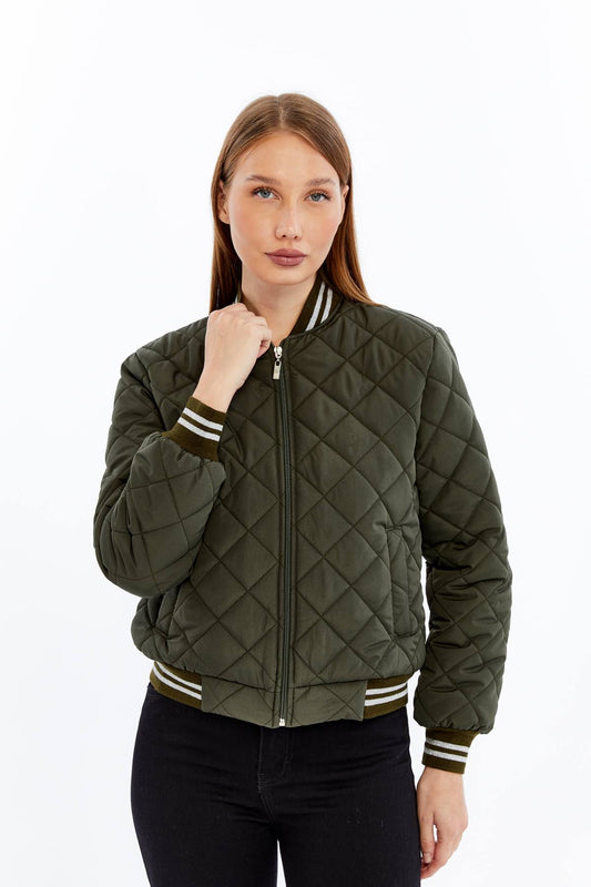 Kapitone Bomber Ceket